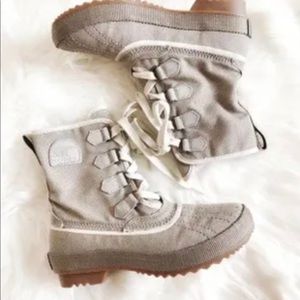NWT Sorel Tívoli Rugged Kettle Boots New 7.5 Oyster Grey